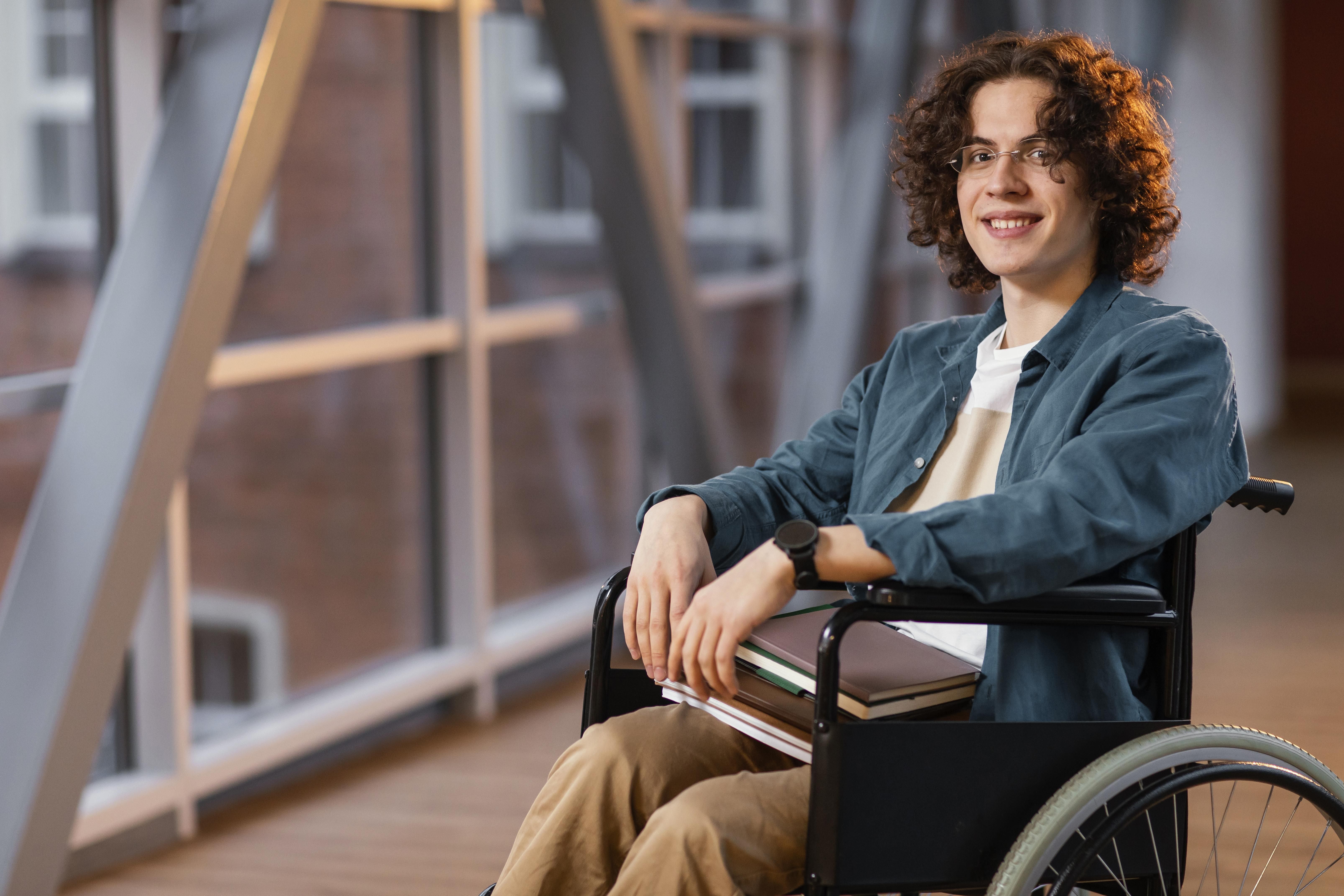 estudante cadeirante