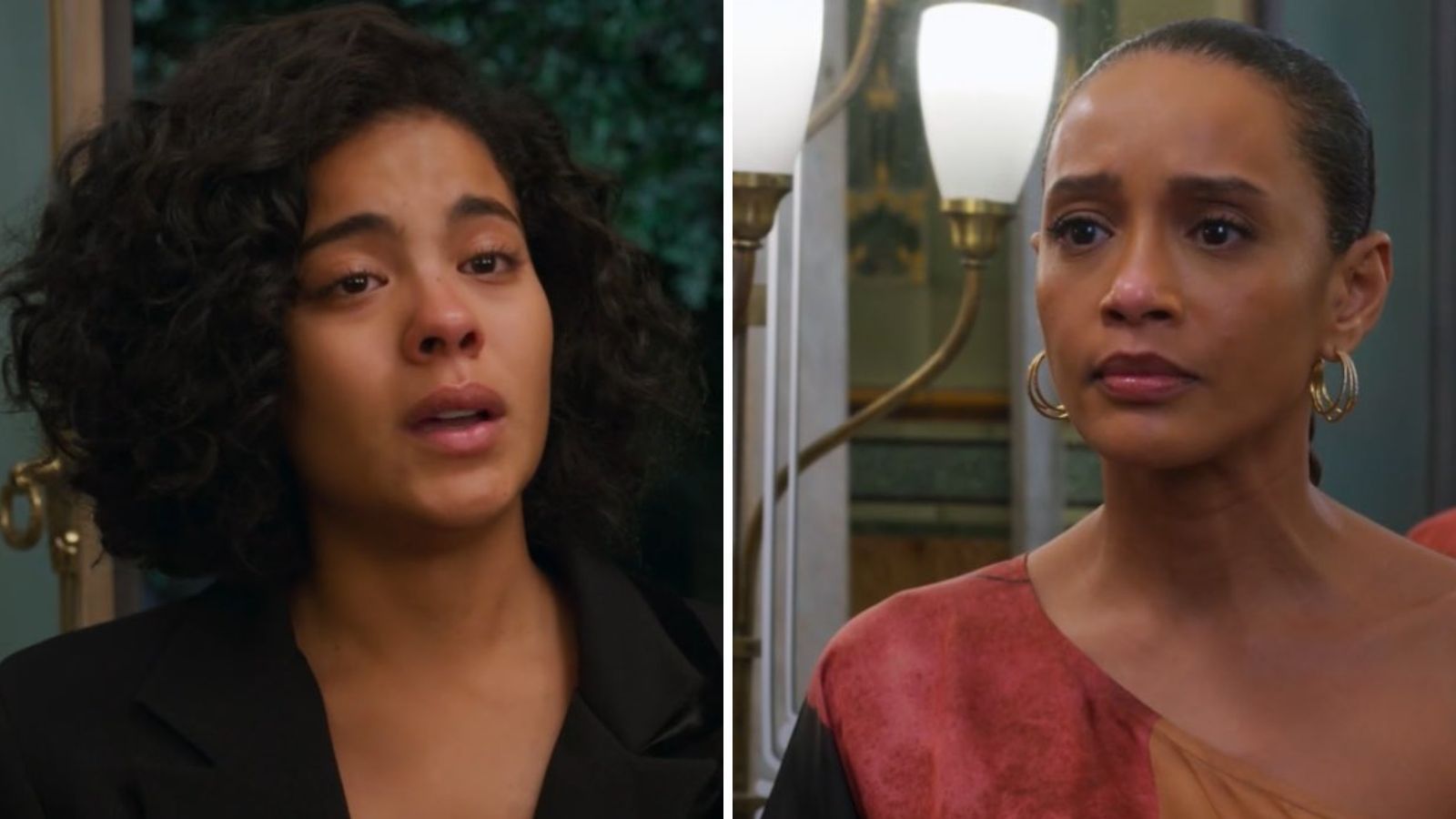 Maria de Fátima (Bella Campos) é rejeitada por Raquel (Taís Araújo) em "Vale Tudo"