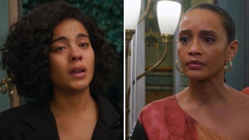 Maria de Fátima (Bella Campos) é rejeitada por Raquel (Taís Araújo) em "Vale Tudo"