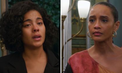 Maria de Fátima (Bella Campos) é rejeitada por Raquel (Taís Araújo) em "Vale Tudo"