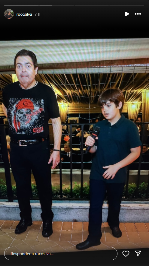 Rodrigo, filho caçula de Faustão, homenageia o pai • Instagram/ Rodrigo Silva