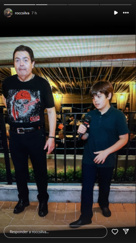 Rodrigo, filho caçula de Faustão, homenageia o pai • Instagram/ Rodrigo Silva