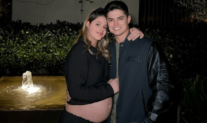 Filha de Tom Cavalcante dá à luz primeiro bebê; veja fotos