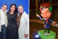 Filhas de Silvio Santos vão à exposição em homenagem ao apresentador; veja