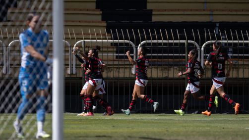 Flamengo venceu Palmeiras e leva vantagem para o jogo de volta nas quartas do Brasileirão Feminino
