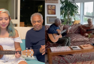 Gilberto Gil resgata vídeos cantando ao lado de Flor: "Voa, minha netinha"