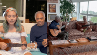 Gilberto Gil resgata vídeos cantando ao lado de Flor: "Voa, minha netinha"