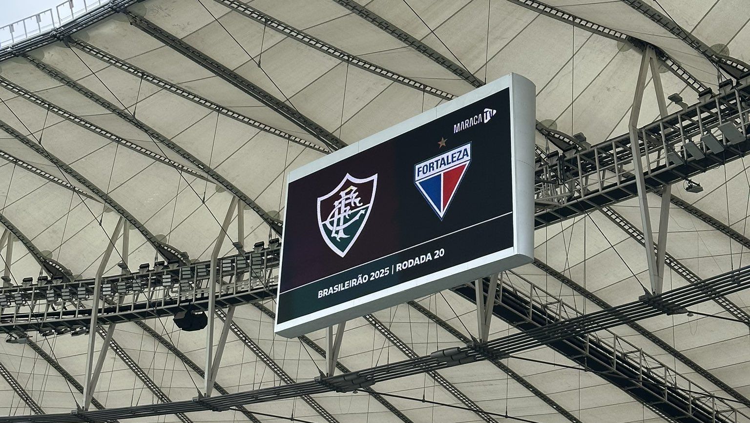 O Maracanã vai receber Fluminense e Fortaleza, pela 20ª rodada do Brasileirão