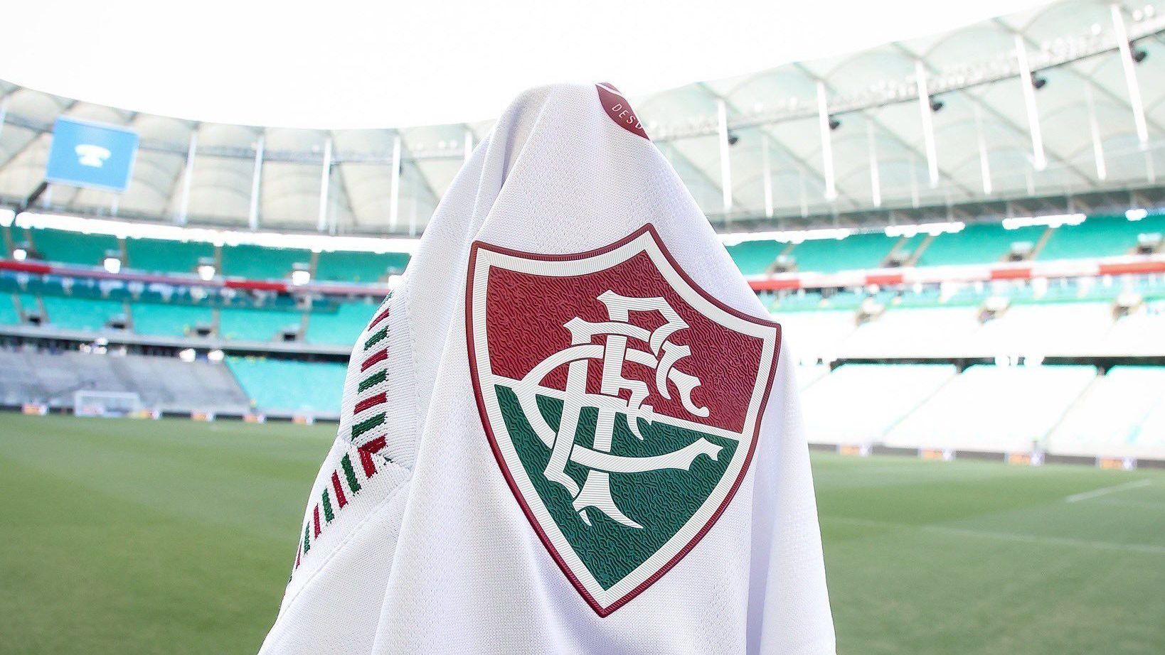 O Fluminense na Arena Fonte Nova para a Copa do Brasil, contra o Bahia