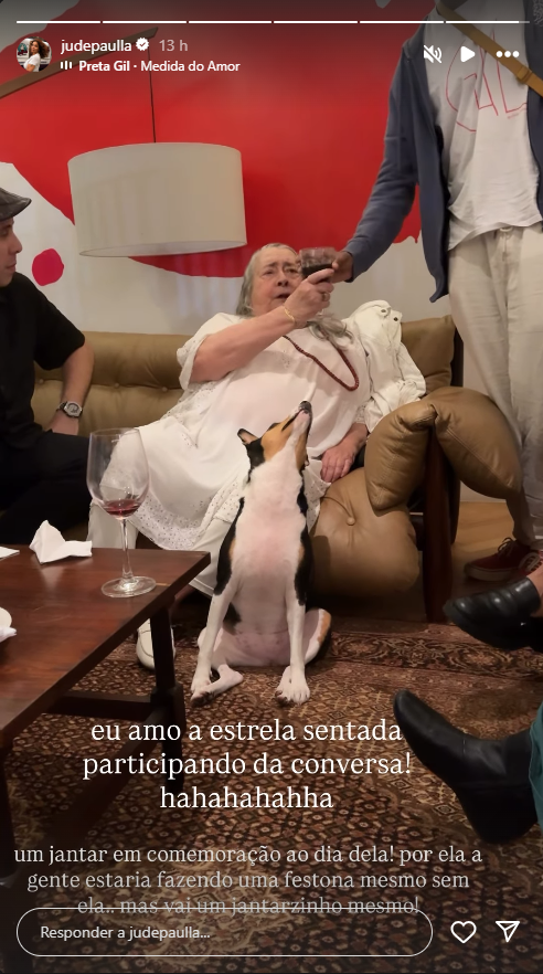 Amigos e família de Preta Gil fazem jantar para celebrar aniversário da cantora • Instagram/ Jude Paulla