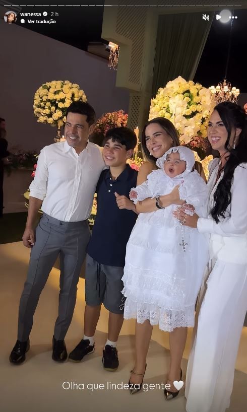 Wanessa Camargo foi escolhida para ser madrinha da irmã caçula Clara • Instagram/Wanessa Camargo