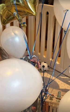 Hailey Bieber mostrou detalhes de festinha para o filho • Instagram/Hailey Bieber