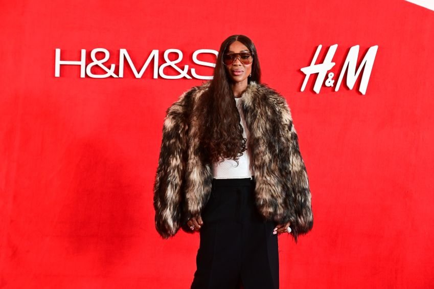 Naomi Campbell na festa de lançamento da H&M em São Paulo • Leo Franco e Natália Rampinelli/ Agnews