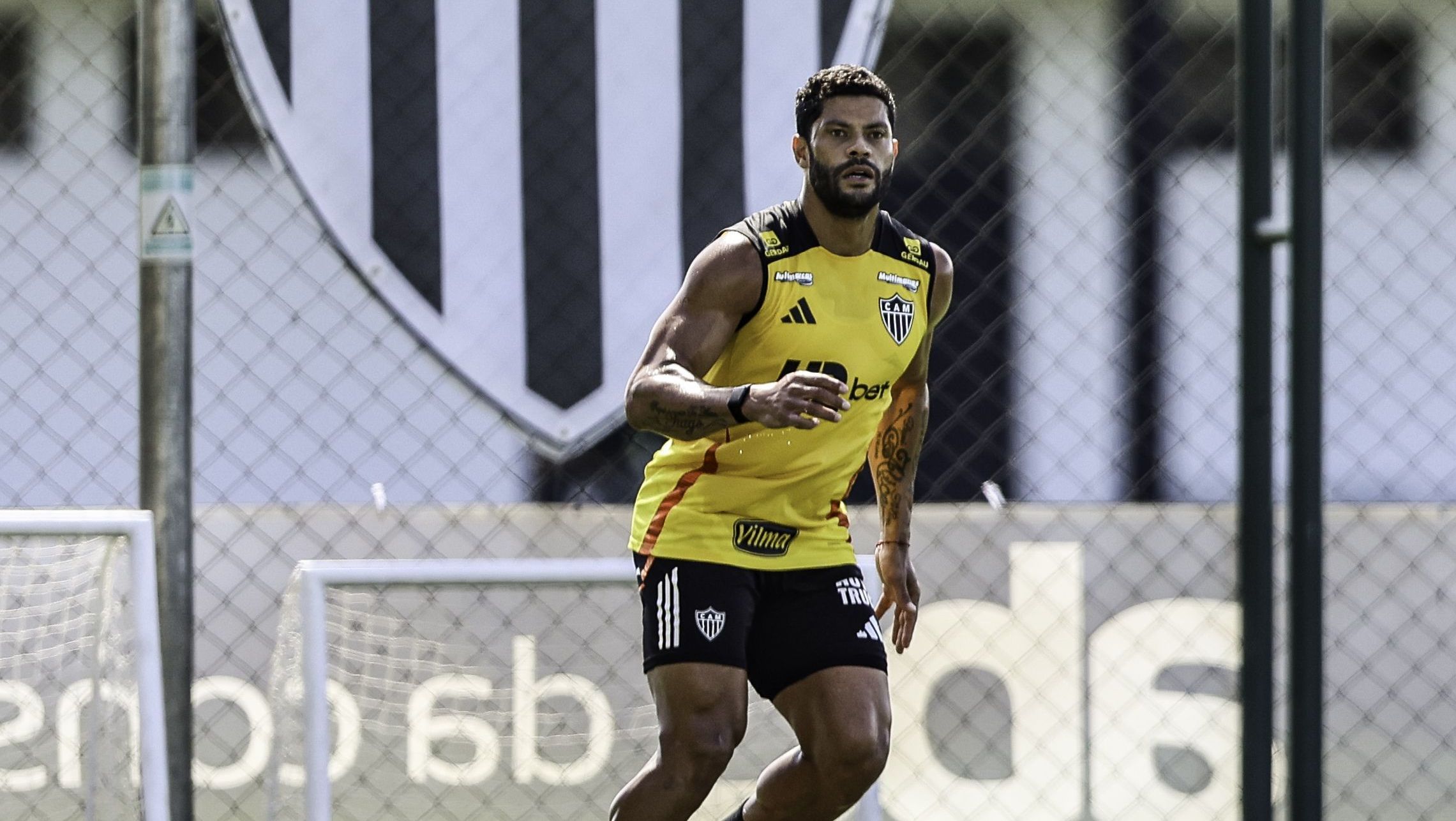 Hulk em treino do Atlético-MG