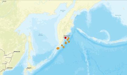 Terremoto de magnitude 5,7 volta a atingir leste da Rússia