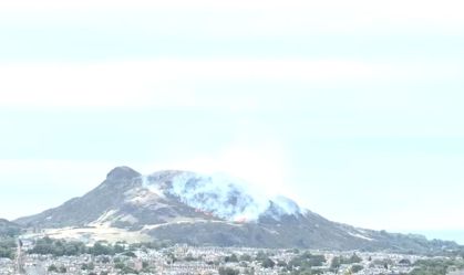 Incêndio florestal atinge montanha de vulcão adormecido na Escócia