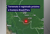 Terremoto de 5,0 graus na escala Richter é registrado na fronteira do Brasil