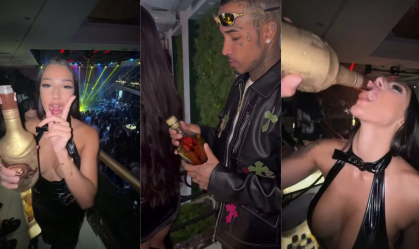 Gato Preto posou com bebidas alcoólicas horas antes de acidente com Porsche