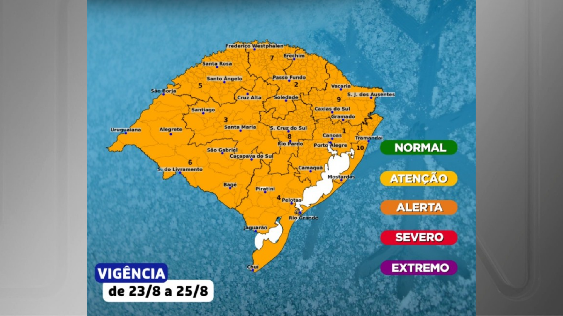Alerta tempo RS