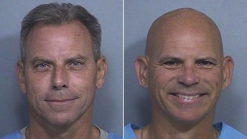 Erik (esquerda) e Lyle Menendez (direita) • California Department of Corrections via CNN Newsource
