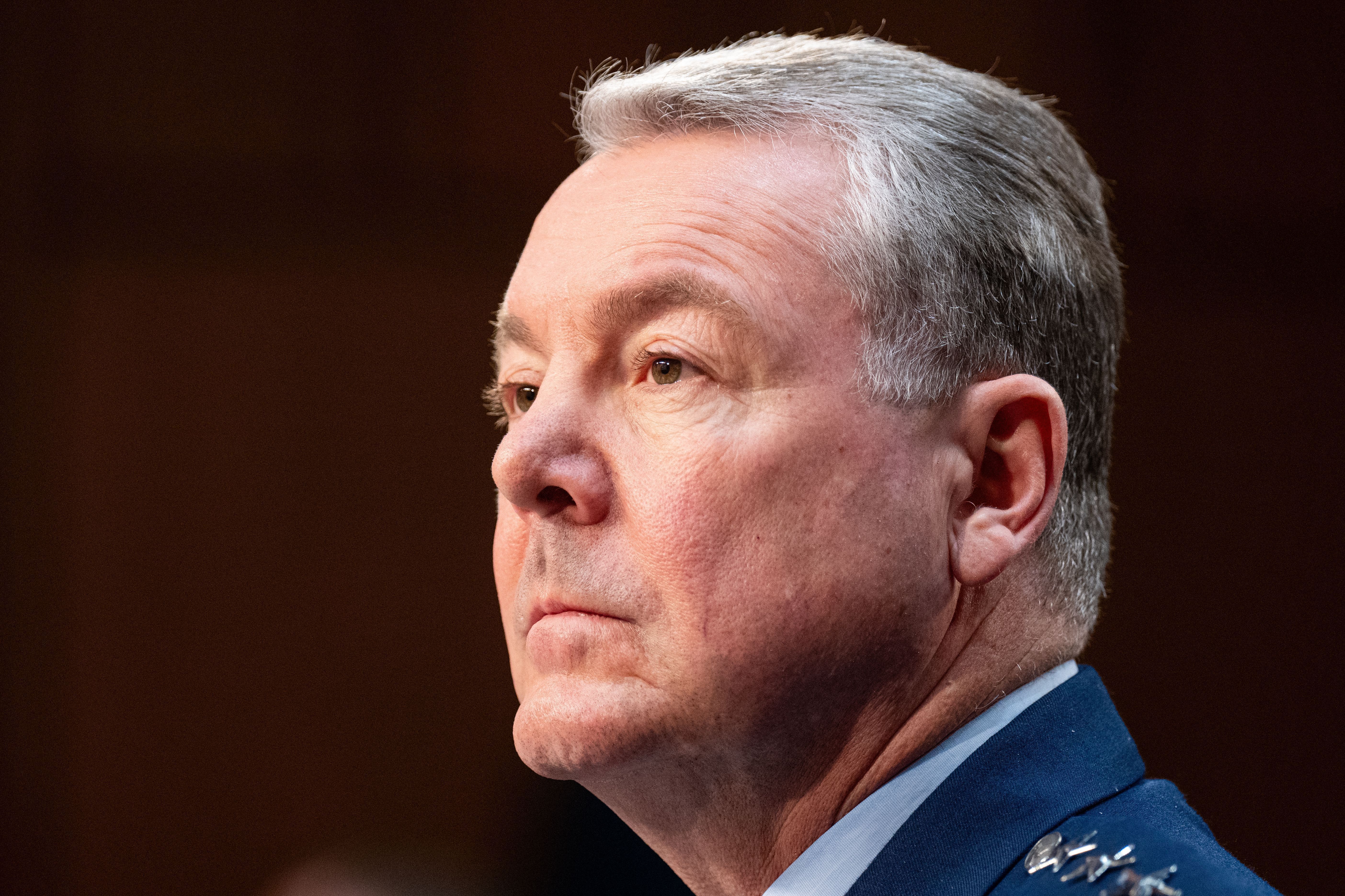 O diretor da Agência de Inteligência de Defesa, Tenente-General Jeffrey A. Kruse, testemunha durante a audiência do Comitê Seleto de Inteligência do Senado sobre "Ameaças Mundiais" • Bill Clark/Getty Images
