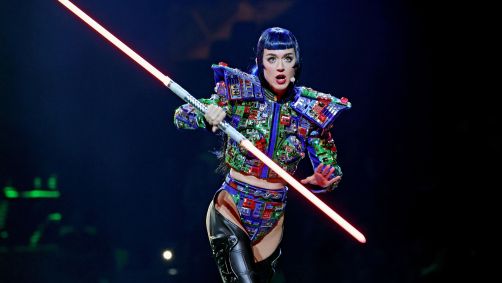 Katy Perry durante show da "Katy Perry: The Lifetimes Tour" em Nova York
