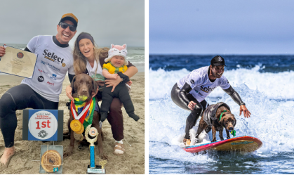Labradora brasileira vence Campeonato Mundial de Surfe para Cães