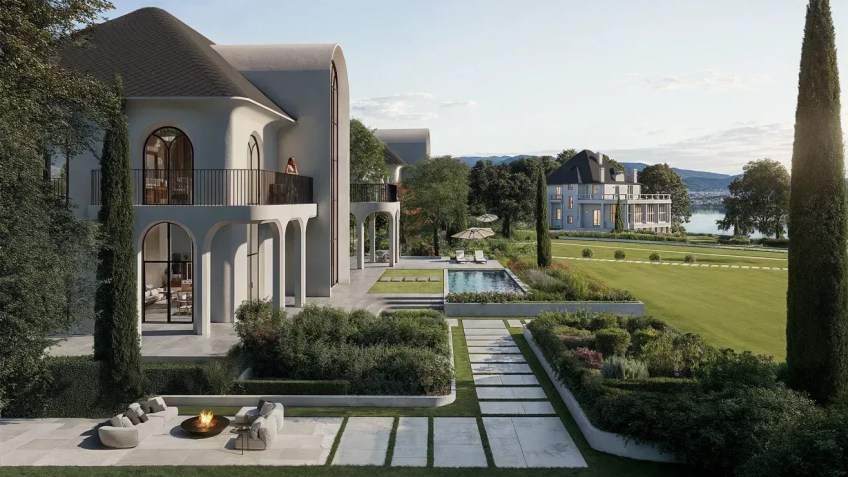 O Tim Fu Studio diz que seu projeto para o Lake Bled Estate, um novo resort que está sendo construído na Eslovênia, é o primeiro projeto arquitetônico “totalmente orientado por IA” do mundo • Tim Fu Studio