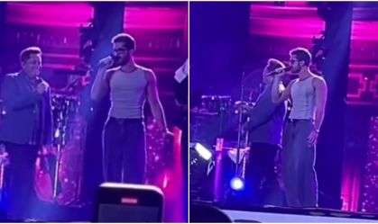 João Guilherme canta "Pense em Mim" em show de Leonardo; assista