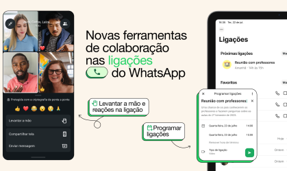 WhatsApp lança recursos para agendar e reagir durante chamadas; veja como