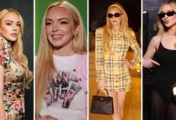 Lindsay Lohan resgata figurinos em eventos de "Sexta-Feira Muito Louca 2"