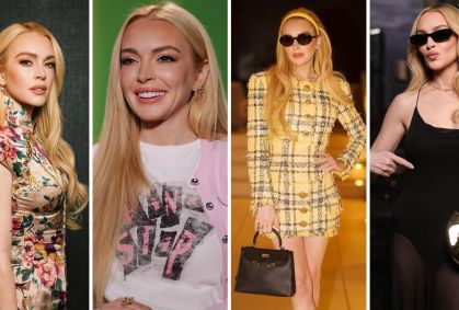 Lindsay Lohan resgata figurinos em eventos de "Sexta-Feira Muito Louca 2"