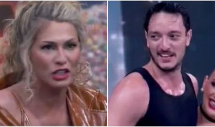 Lívia Andrade "pesa clima" no "Domingão" ao interagir com Allan Souza Lima