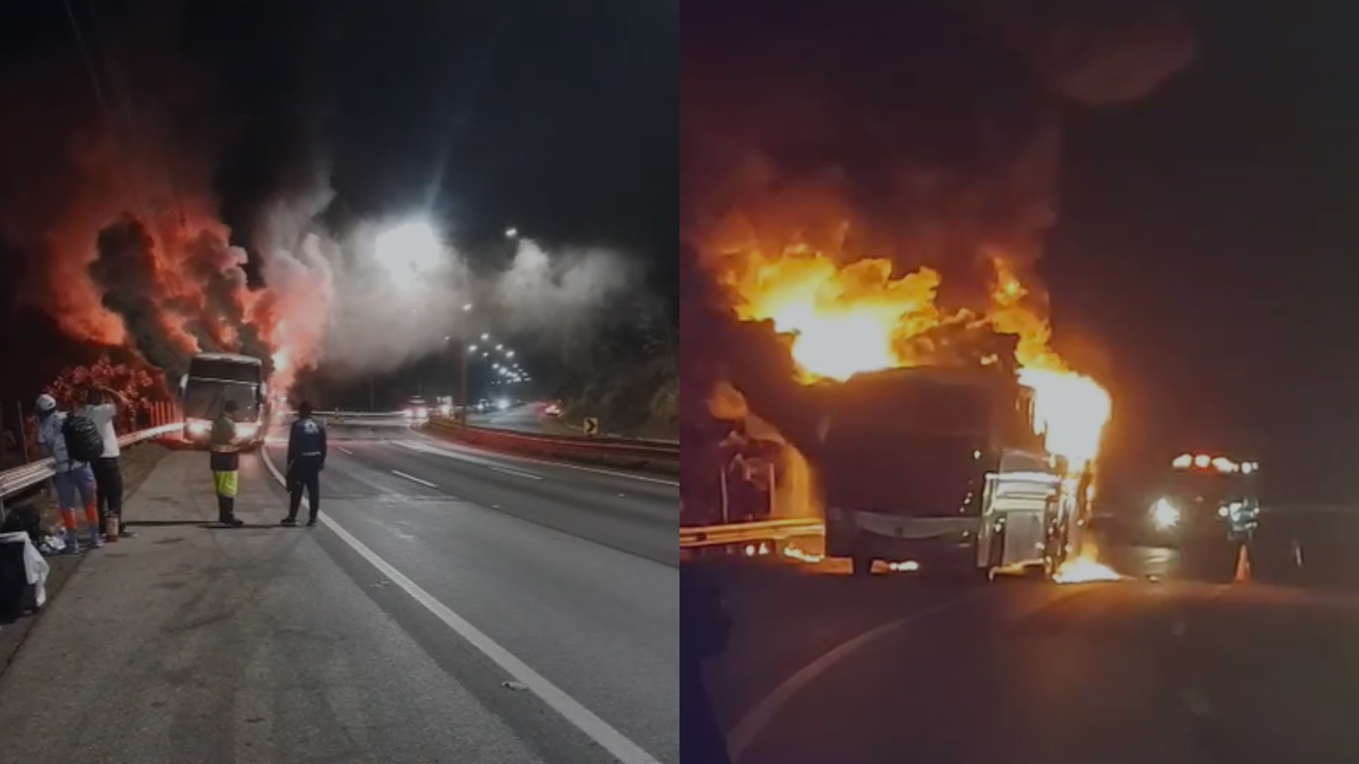 cruzeirenses, que voltavam do Mineirão para a cidade de São João Del Rei, precisaram descer do veículo após um incêndio tomar conta da parte traseira do ônibus