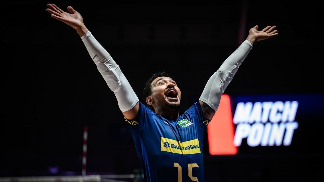 Maique, líbero da Seleção Brasileira de Vôlei