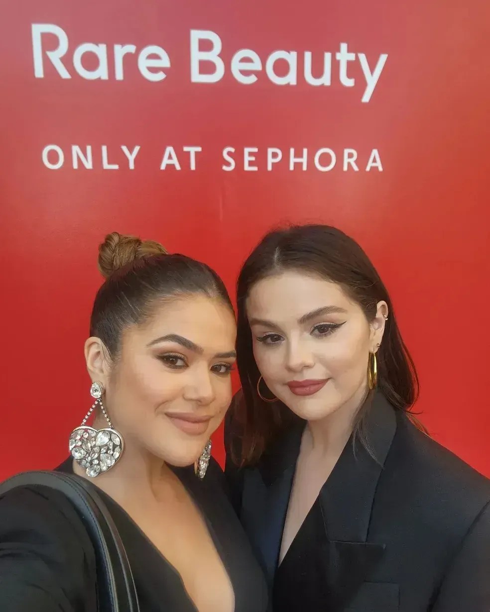 Maisa encontrou com Selena Gomez pela primeira vez em 2022 • Reprodução
