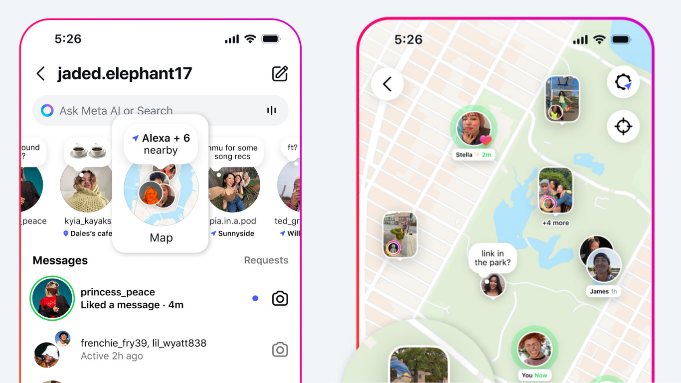 mapa instagram