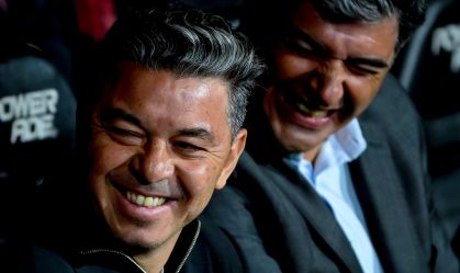 Marcelo Gallardo durante jogo do River Plate pelo Campeonato Argentino