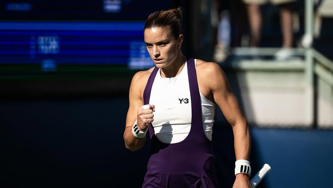 Maria Sakkari, tenista grega, em ação no US Open