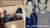 Homem viraliza ao mostrar fotos de suposto namoro com Marília Mendonça
