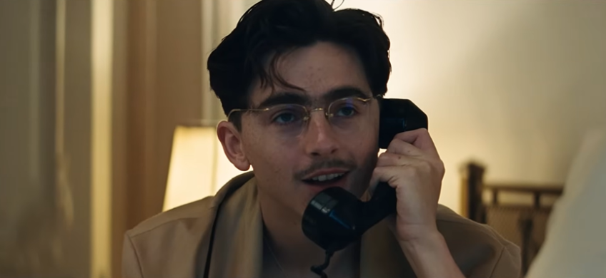 Timothée Chalamet em "Marty Supreme" • Reprodução
