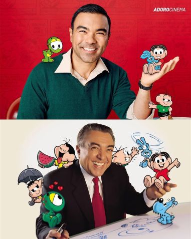 Filho de Mauricio de Souza recria foto clássica do pai em cartaz de filme |  CNN Brasil