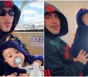 MC Daniel se choca com o filho de 6 meses: "Já está andando de moto"