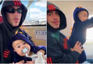 MC Daniel se choca com o filho de 6 meses: "Já está andando de moto"