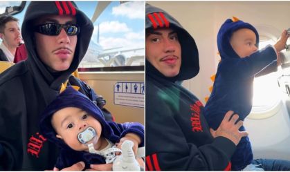 MC Daniel se choca com o filho de 6 meses: "Já está andando de moto"