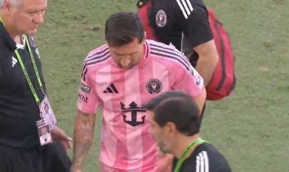 Messi sofre lesão e deixa jogo do Inter Miami aos dez minutos; veja