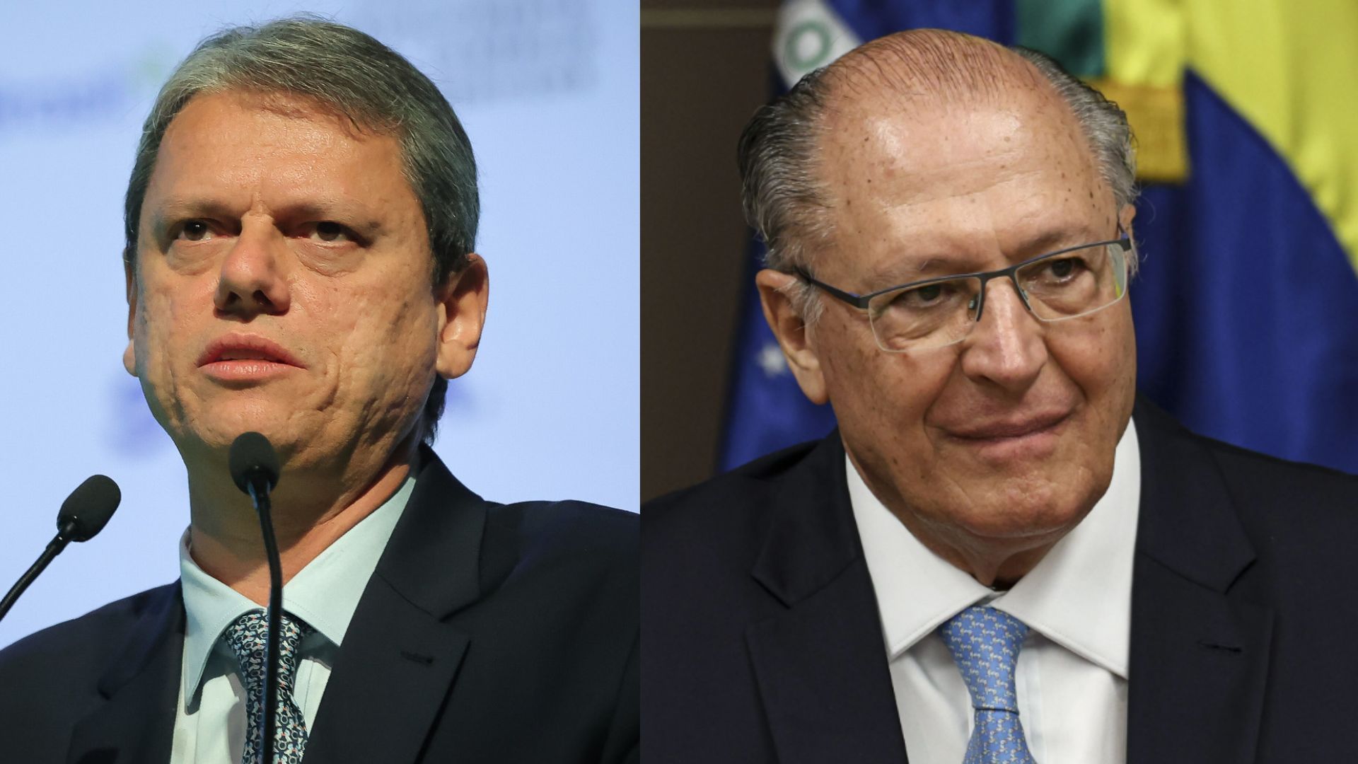 Tarcísio de Freitas e Geraldo Alckmin