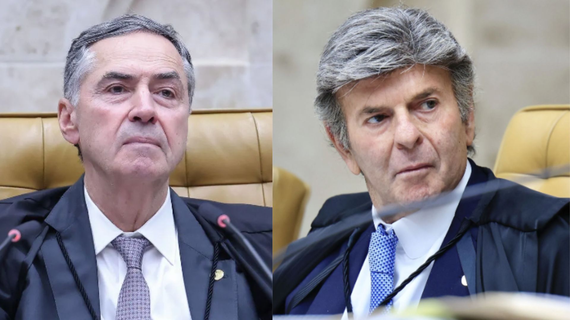 Ministos Luís Roberto Barroso e Luiz Fux, do STF