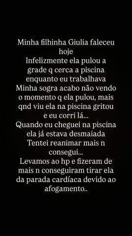 Fanho RP anuncia a morte da filha Giulia • Instagram/Fanho RP