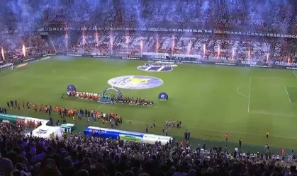 Torcida do Ceará provoca Flamengo em mosaico: ‘Tenho clube para torcer’